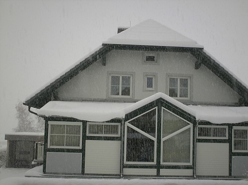 Haus im Winter